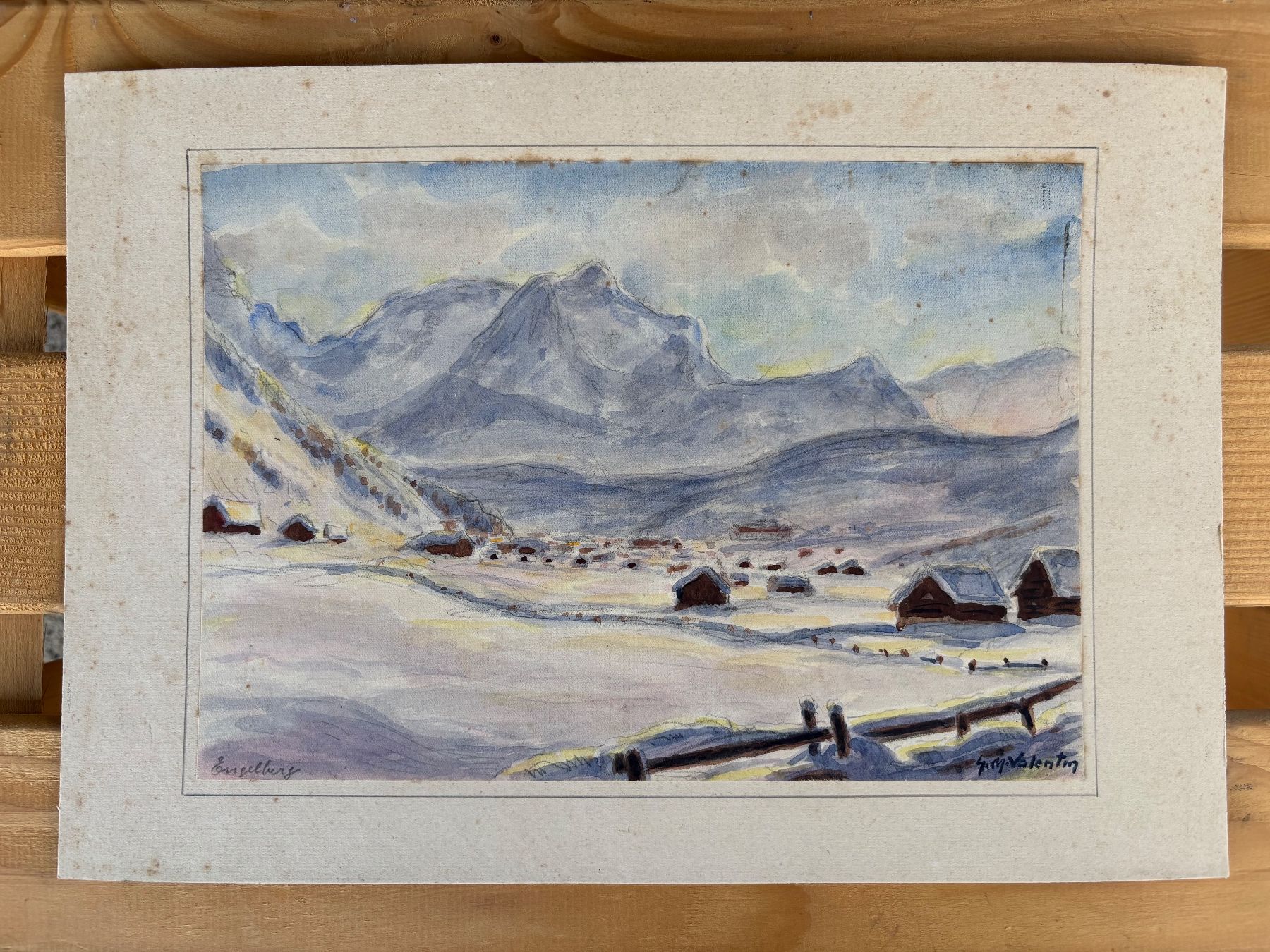Dipinti: Aquarell von G. Müller-Valentin – Usato da Feldbach venduto da Olive1
