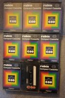 RUBIN C60 Low-Noise / 9 x cassettes Made Switzerland Vintage