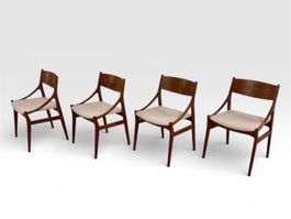 4x MidCentury Teak Stühle Vestervig Erikson Denmark
