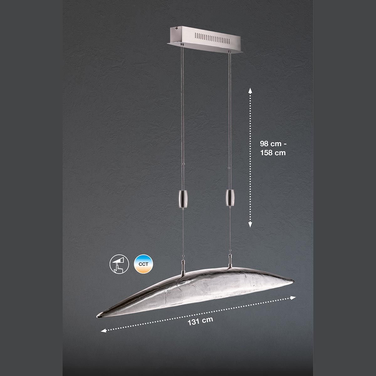 Lampadari & plafoniere: LED Pendelleuchte, 3600 LM, 158 cm Höhe – Nuovo (secondo la descrizione) da Kreuzlingen venduto da Smart-Light 3