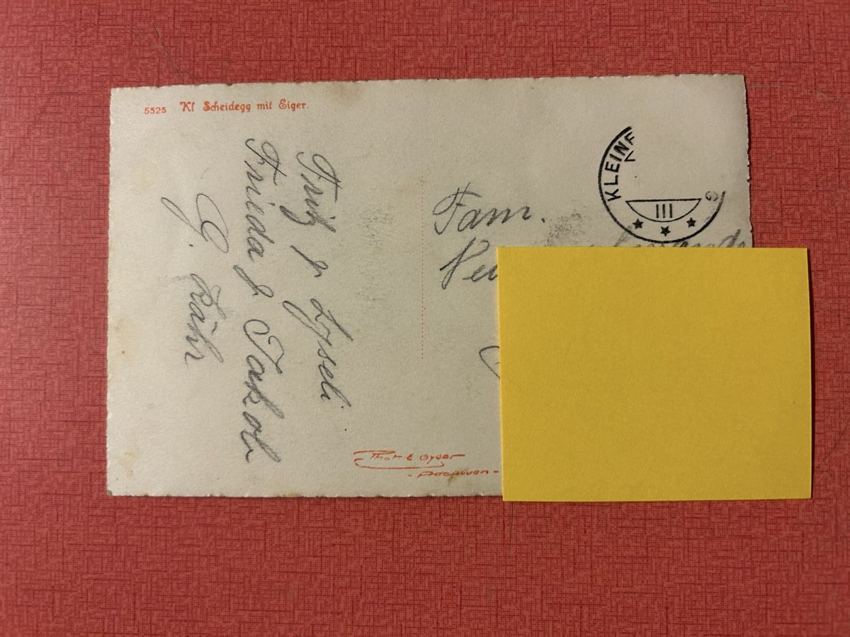 Cartoline postali: Ansichtskarte Kleine Scheidegg mit Eiger – Usato da Lanzenhäusern venduto da vic63 1