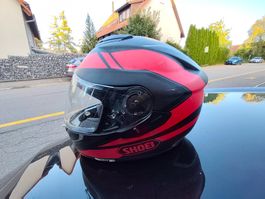 Motorradhelm Rot SHOEI Grösse L