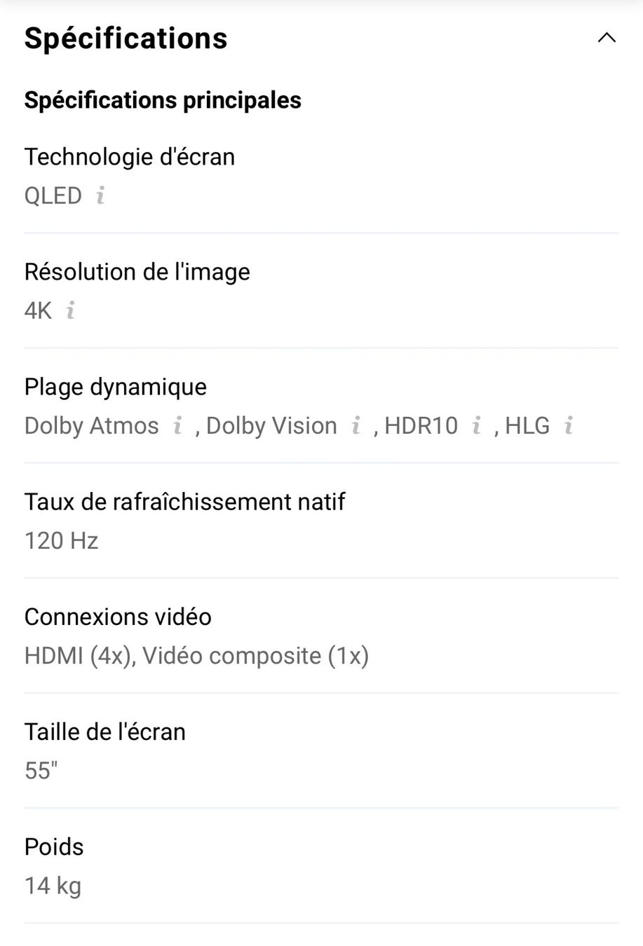 Hisense Fernseher: Hisense 55E7KQ Pro - 4K - 144Hz QLED – Gebraucht aus Vésenaz von jvsro 3