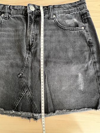 Jeansrock Damen kurz grau Grösse 36 guter Zustand