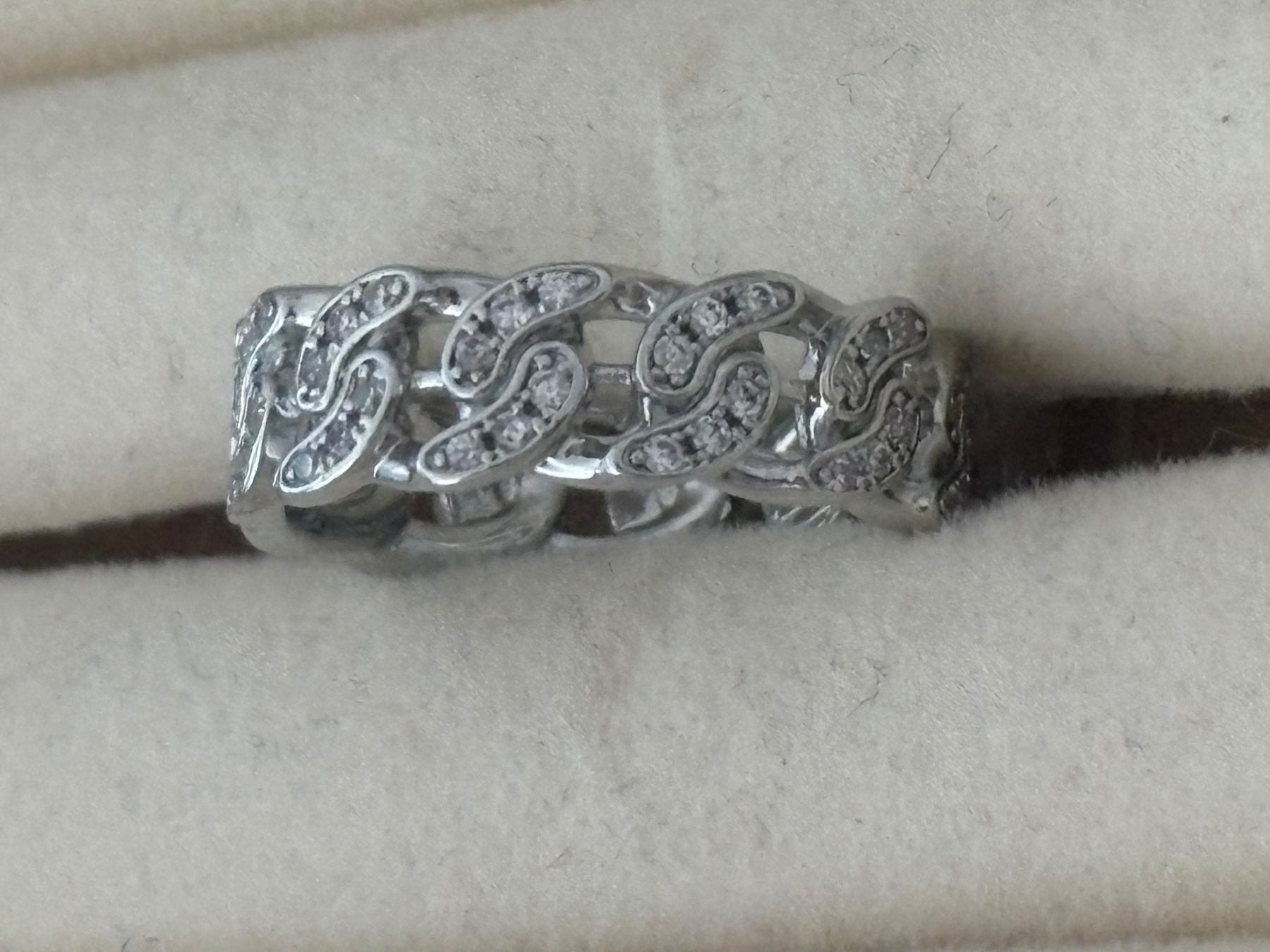 Anelli: Luxus Elegante Gr.18/8 Ring Memoire Farbe :Silber/ Zirkonia – Nuovo (secondo la descrizione) da Biel-Bienne venduto da Roserosse13 2