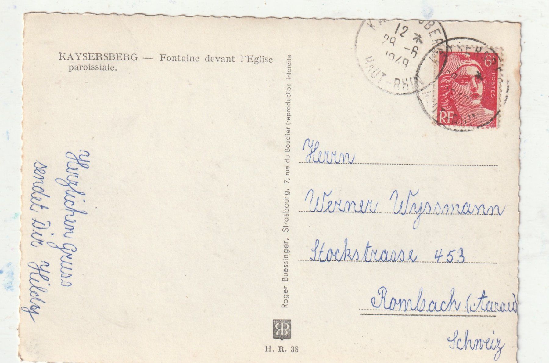 Cartes postales: Kaysersberg – D'occasion à Lumbrein par made02 1