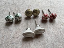 Griffe/Knöpfe für Schränke/Schubladen, 4 versch. Designs