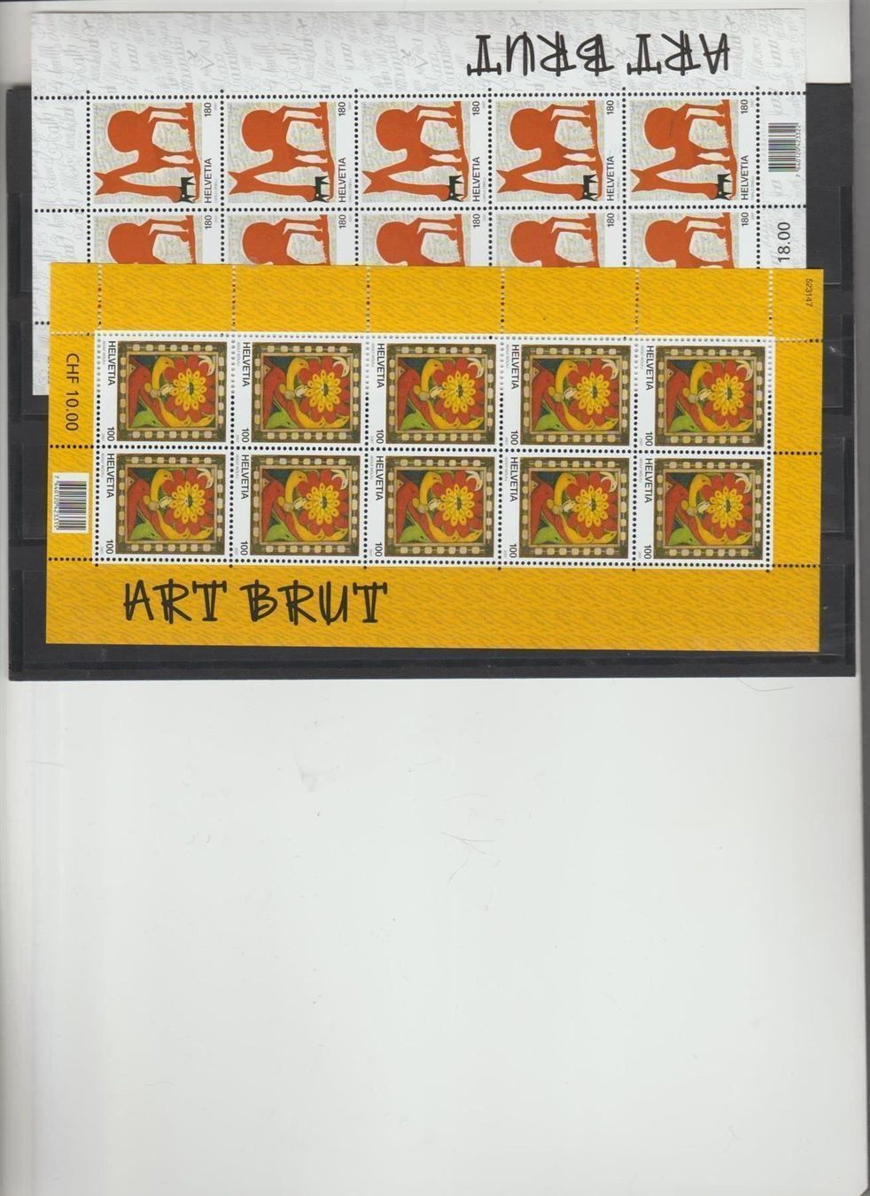Tutti i francobolli: Art brut 2007 2 KB ** – Usato da Lausanne venduto da Whorvath