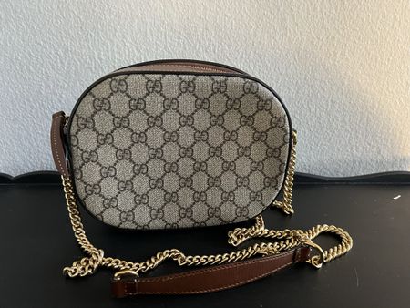 Gucci Supreme Camera Bag Umgängetasche braun