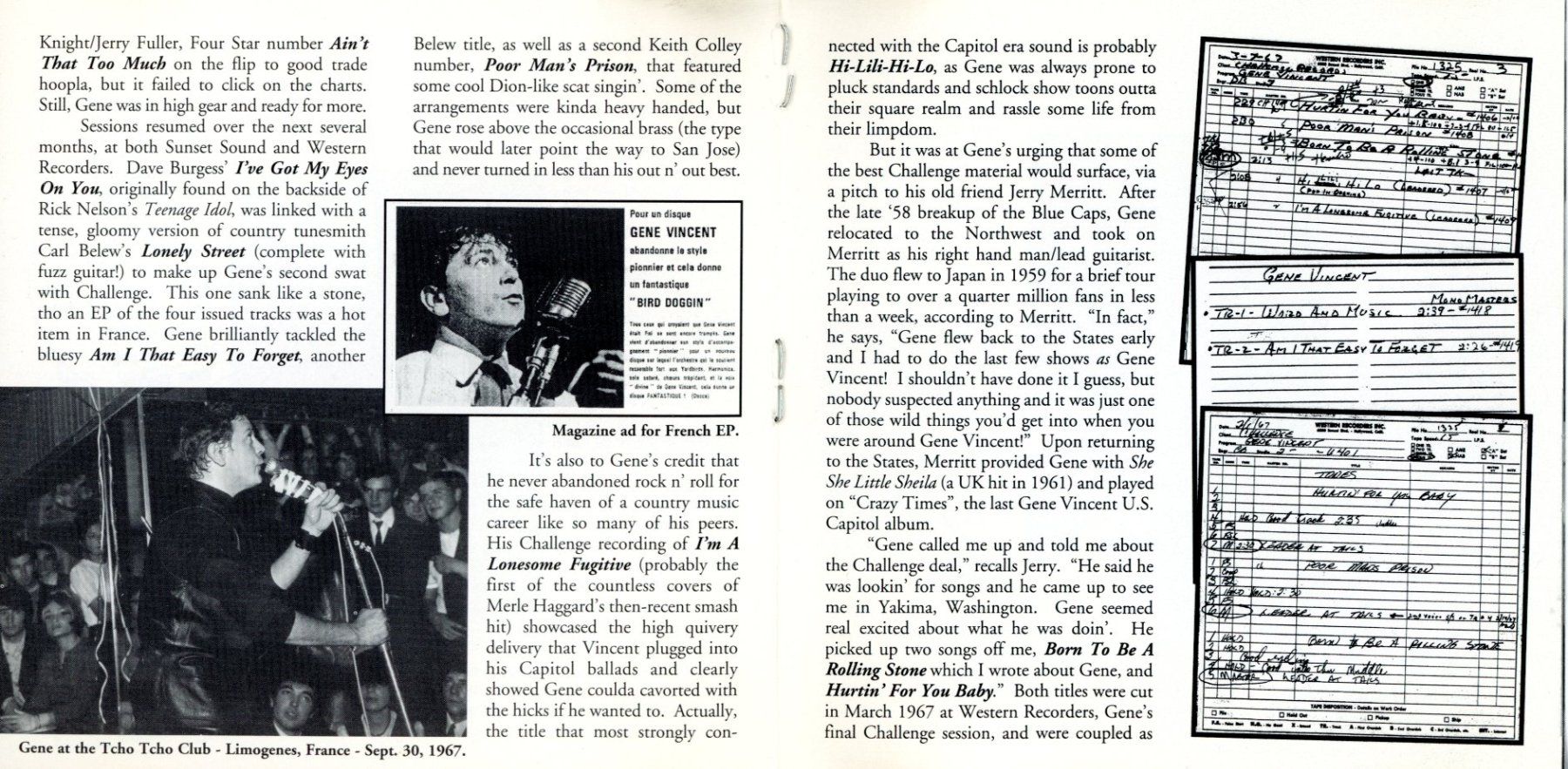 CD: CD - GENE VINCENT Ain't That Too Much The Complete Challenge – Nuovo (secondo la descrizione) da Morges venduto da evnocha3 6