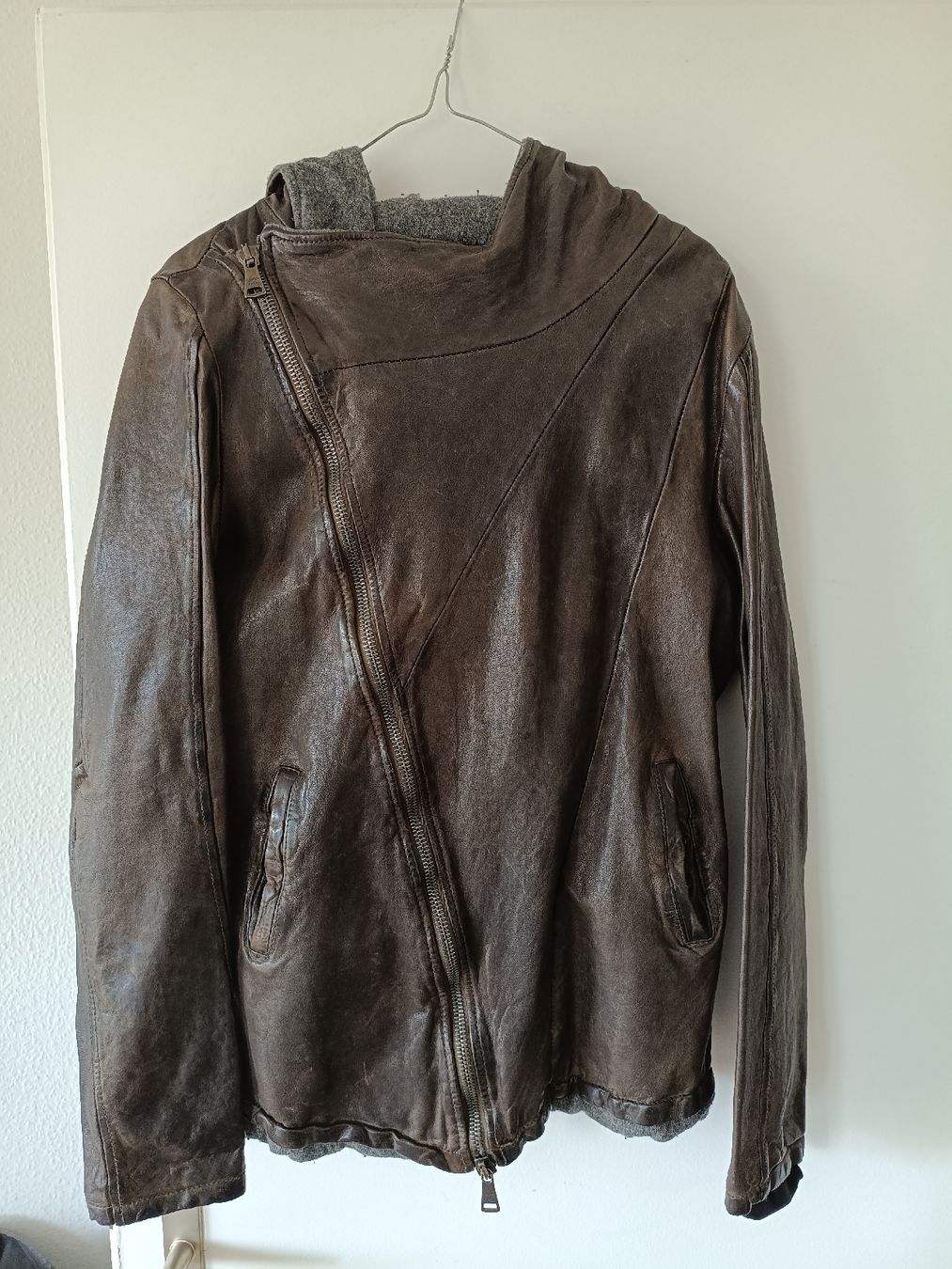 Giorgio Brato Giacche: Giorgio Brato brown leather jacket – Usato da Zürich venduto da Bonnekamp79
