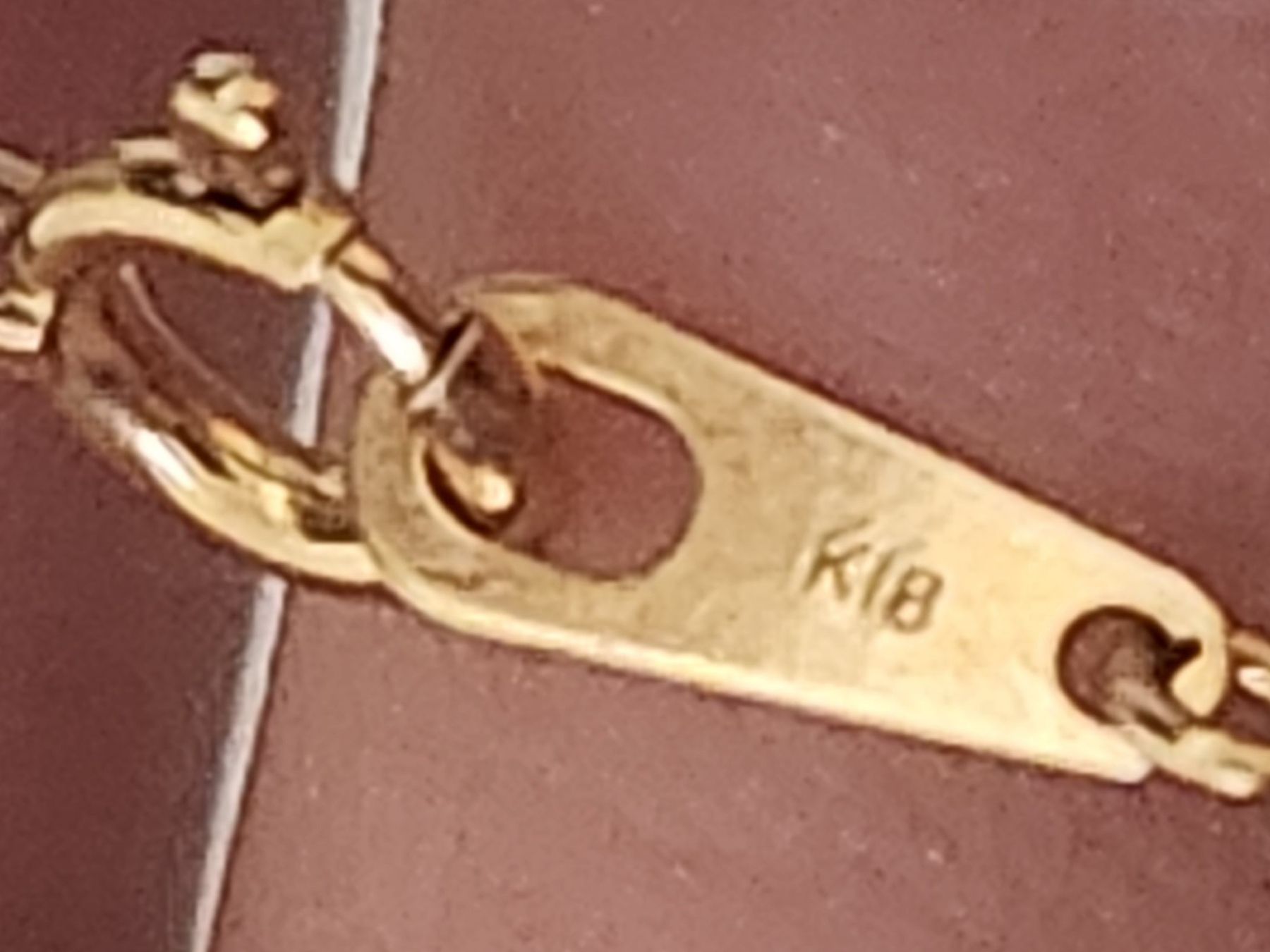Catenine: 18 Karat Gold Aquamarin Kette mit Perlen – Usato da Binningen venduto da lieblingsstyle 2