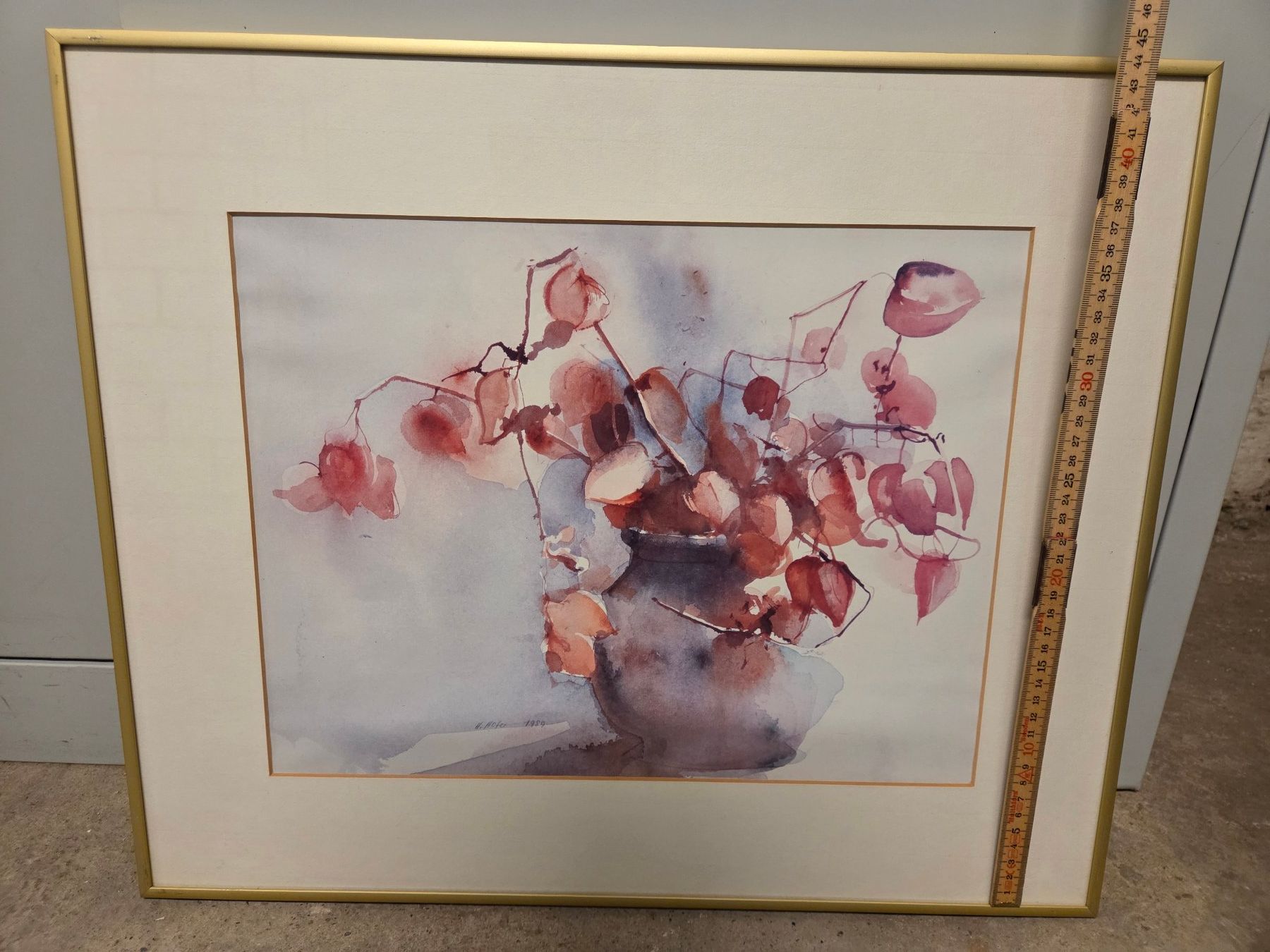 Dipinti: 2 Aquarellbilder "Physalis" – Usato da St. Gallen venduto da Razoon77