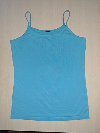 hellblaues Träger Shirt / Top  Grösse s/m