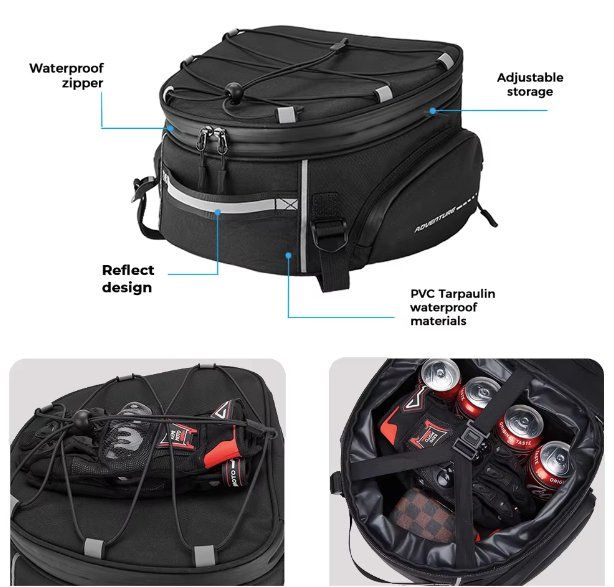 Borse: 18L Wasserdichte Motorrad-Sitztasche – Nuovo e nell'imballaggio originale da Châtelaine venduto da topshop.switzerland 7