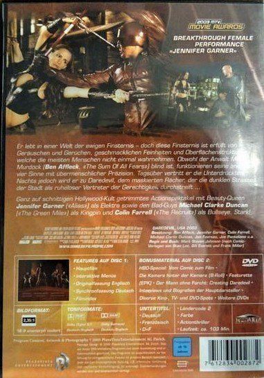 Tutti i DVDs: Daredevil  Special Edition 2 DVDs – Usato da THERWIL venduto da Fcbbasel 1