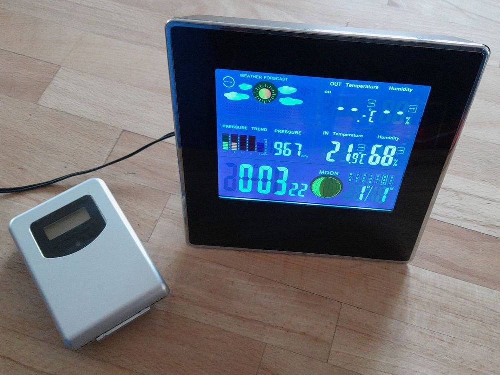 TFA Gallery Funk-Wetterstation - Kabellose Wettervorhersage Mit Außensensor & Farbdisplay