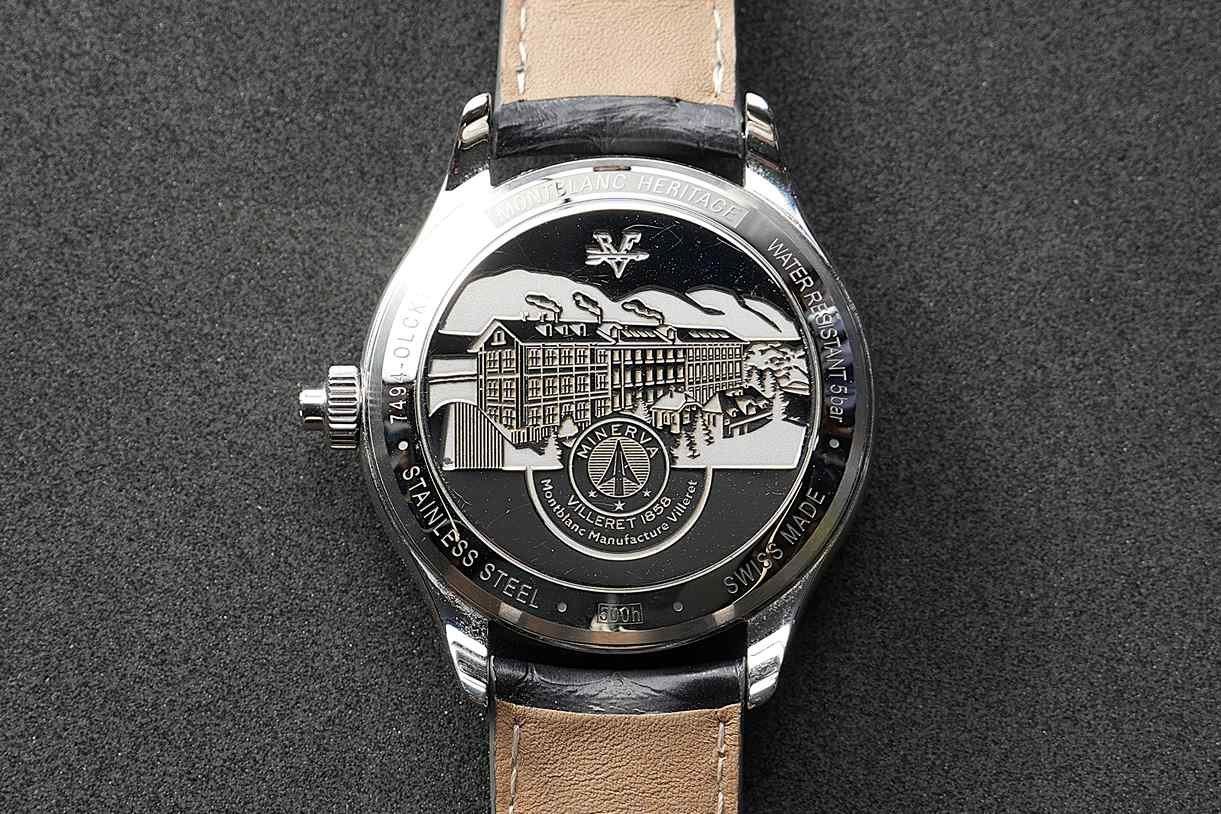 Montblanc Orologi: Montblanc Heritage Monopusher Chronograph,salmon dial,FS – Nuovo e nell'imballaggio originale da Luzern venduto da ChronoScope6004 1