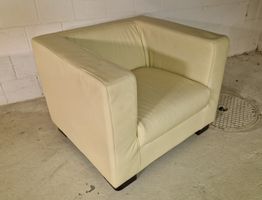 Elegante Kunstledersessel Beige
