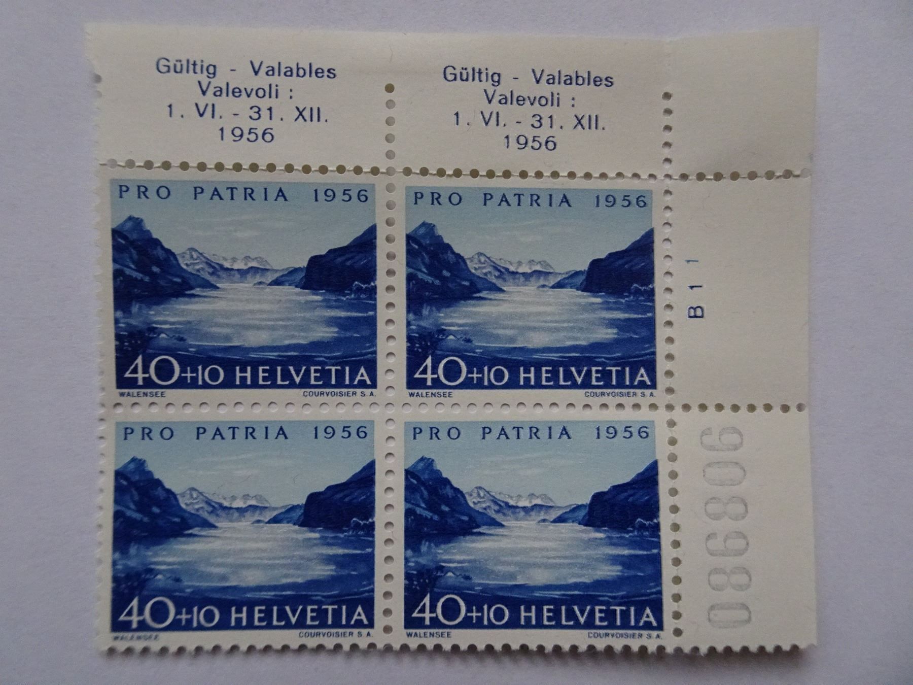 Tutti i francobolli: PP 1956** – Nuovo (secondo la descrizione) da Aadorf venduto da Chnorli-Furz 6