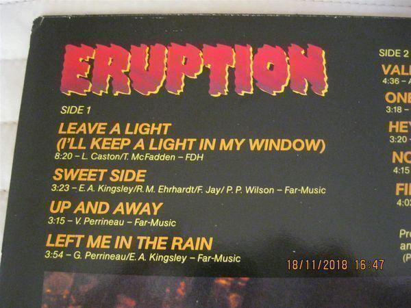 Dischi in vinile: Eruption Leave a Light Vinyl LP – Usato da Affoltern am Albis venduto da Andrezc 2