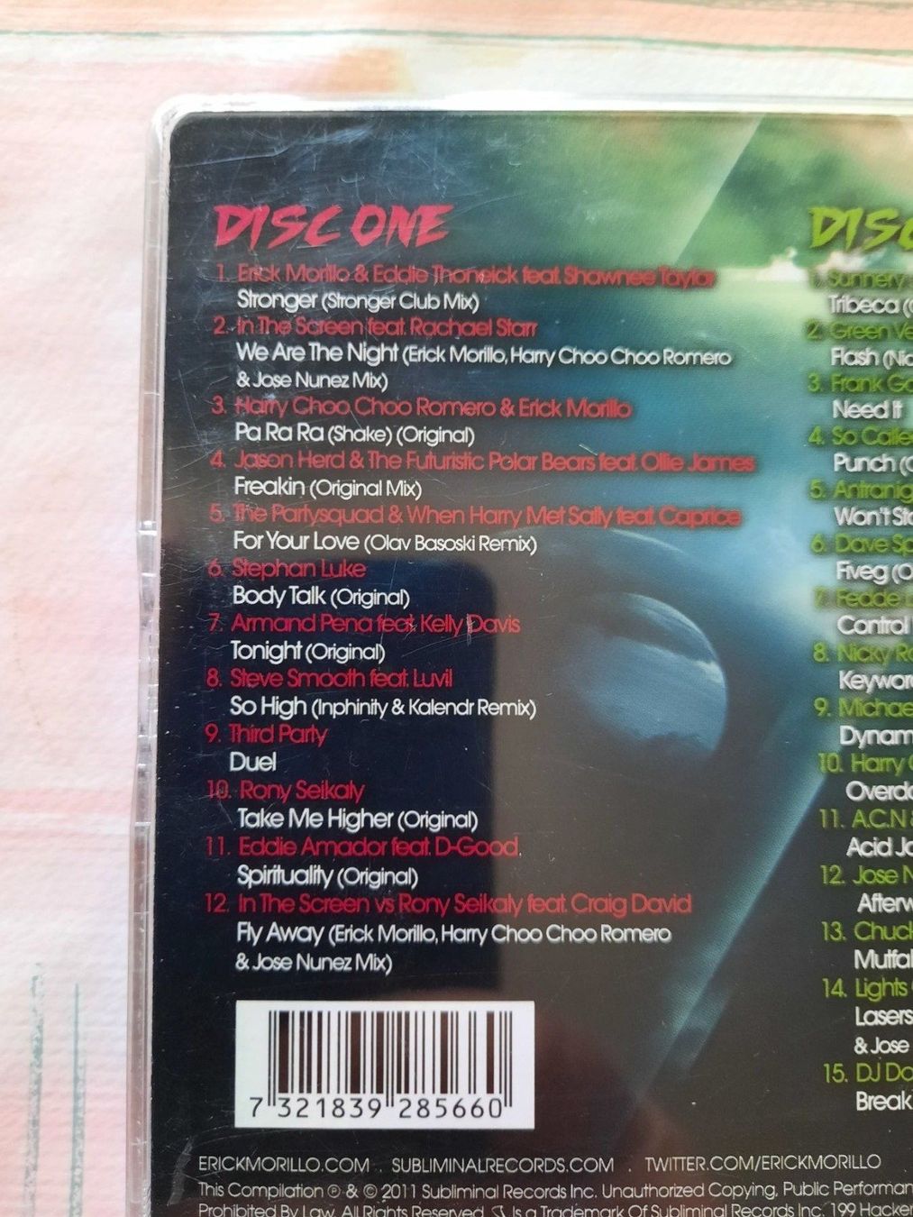 CDs: CD Subliminal Invasion - Erick Morillo – Gebraucht aus Pully von bro_n52j 2