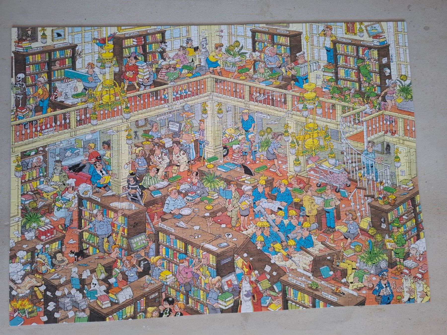 Puzzle: Jan Van Haasteren die Bibliothek Puzzle – Usato da Hinterkappelen venduto da Schampus 1