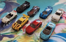 Autosammlung: 8 Hot Wheels Autos, Top Zustand!