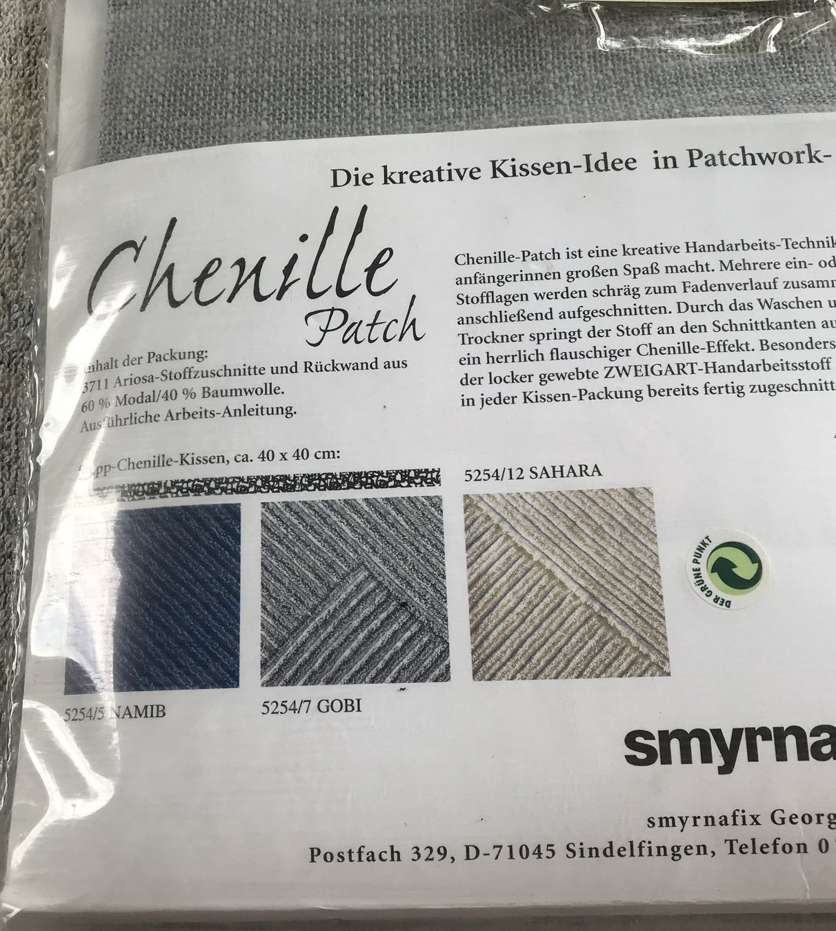 Kit bricolage: PATCHWORK CHENILLE PATCH NEU & ORIGINALVERPACKT – Nuovo e nell'imballaggio originale da Ostermundigen venduto da wini63 5