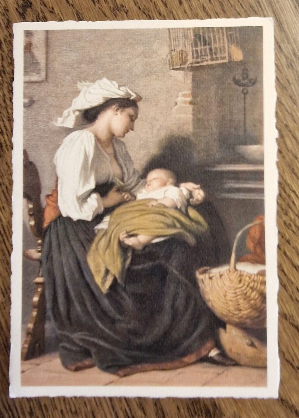 Cartoline postali: Bienfaisance, Mutter und Kind 1936 a. E. Dörfler, Winterthur – Usato da Ebikon venduto da Donar50