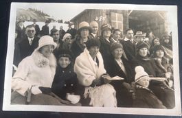Karte vom Eisfest in Arosa 1928