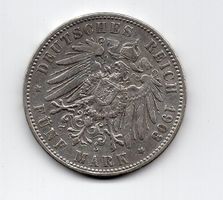 (1524) Preussen, 5 Mark 1903 Silber, ss-vz