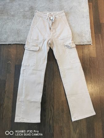 Cargo-JEANS "Jewelly", Grösse 34, Beige, NEU