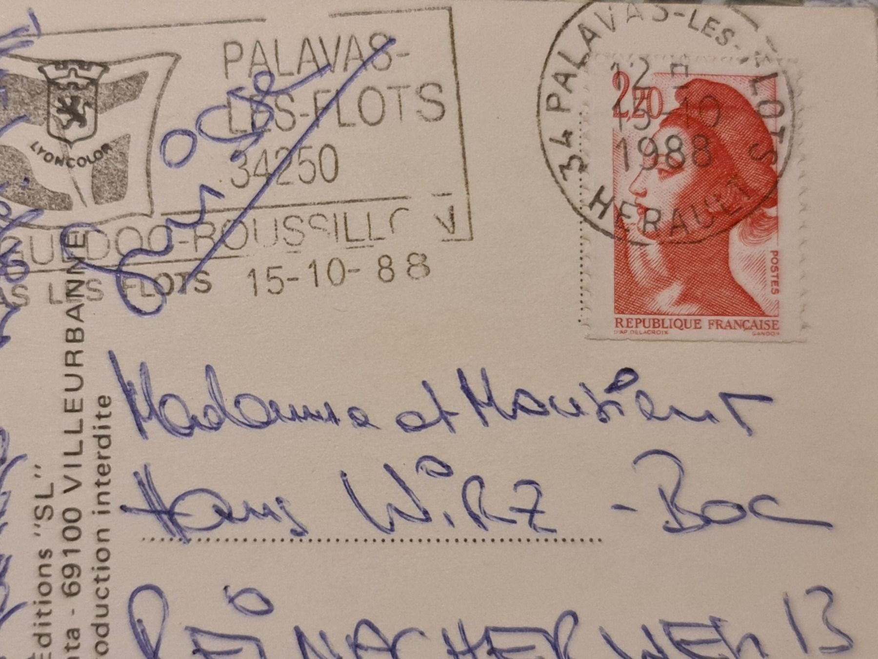 Cartoline postali: Ansichtskarte Flamingos Frankreich 1988 – Usato da Dintikon venduto da Vexi 1