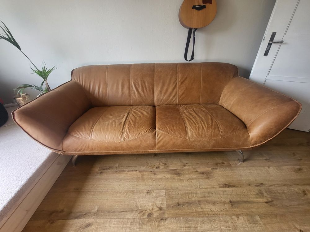 Echtleder Zweisitzer Sofa zu verkaufen Kaufen auf Ricardo