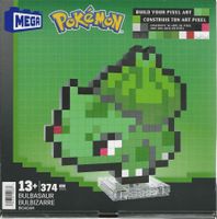 MEGA HTH 75 POKEMON BULBASAUR - BULBIZARRE  PIXEL ART new