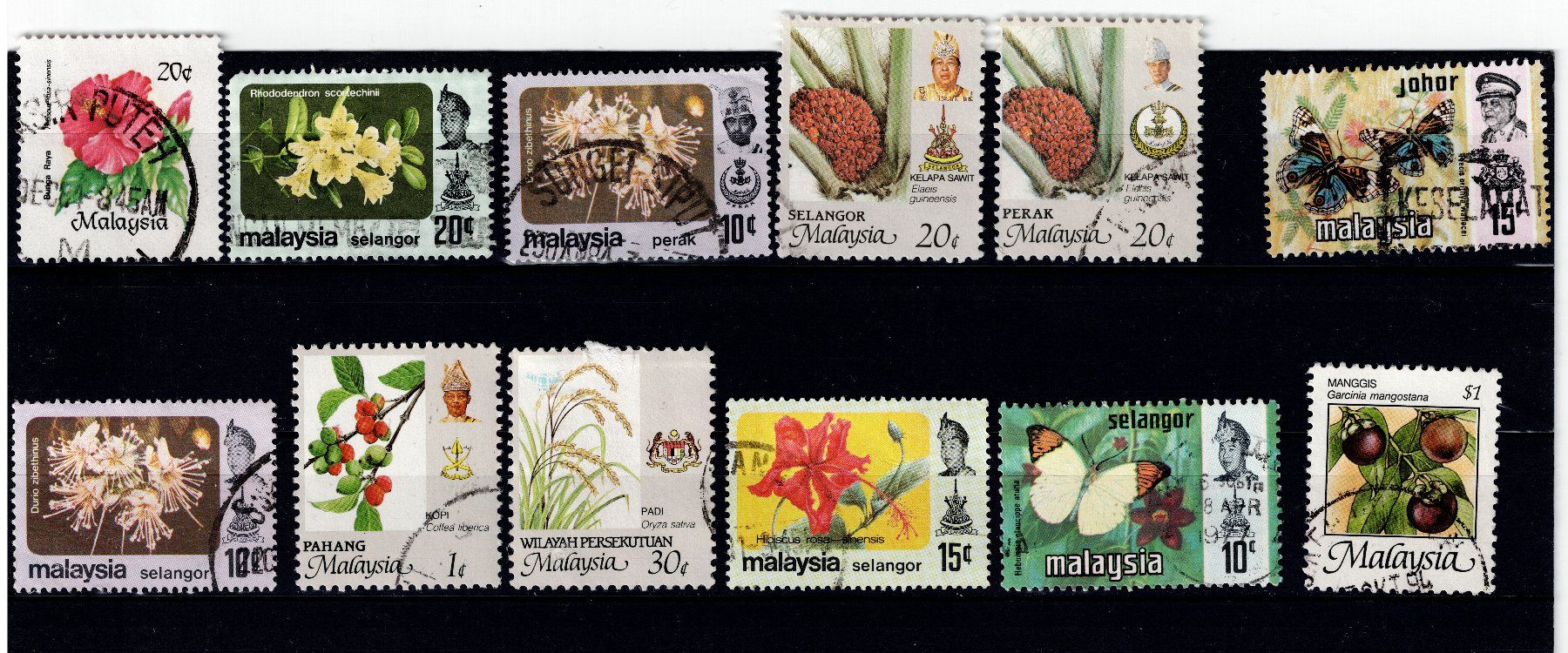 Tutti i francobolli: Briefmarken 12x Malaysia – Usato da Tenniken venduto da mik_6mxg 4