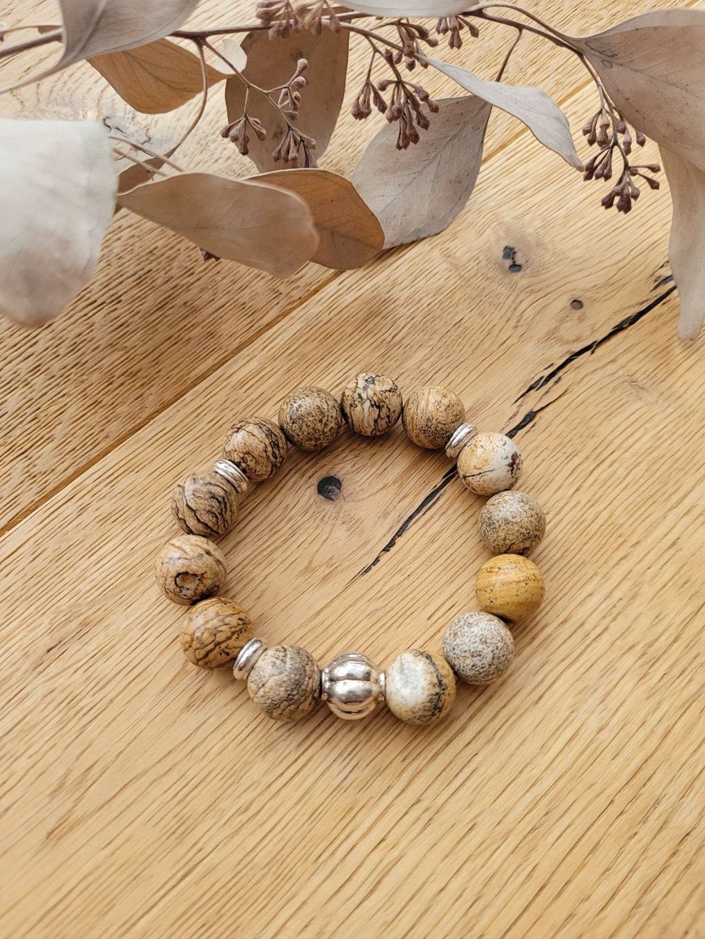 Armbänder & -reifen: 》Edelsteinarmkette mit Silber《 – Neu (gemäss Beschreibung) aus Rheinfelden von DHS 3