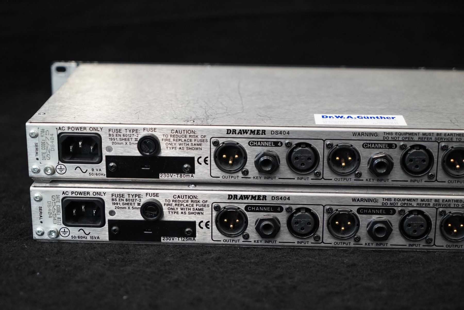 Equalizer: Drawmer DS 404 4-Channel Noise-Gate/Expander 2.skt – Gebraucht aus Ortschwaben von Musictrade 7