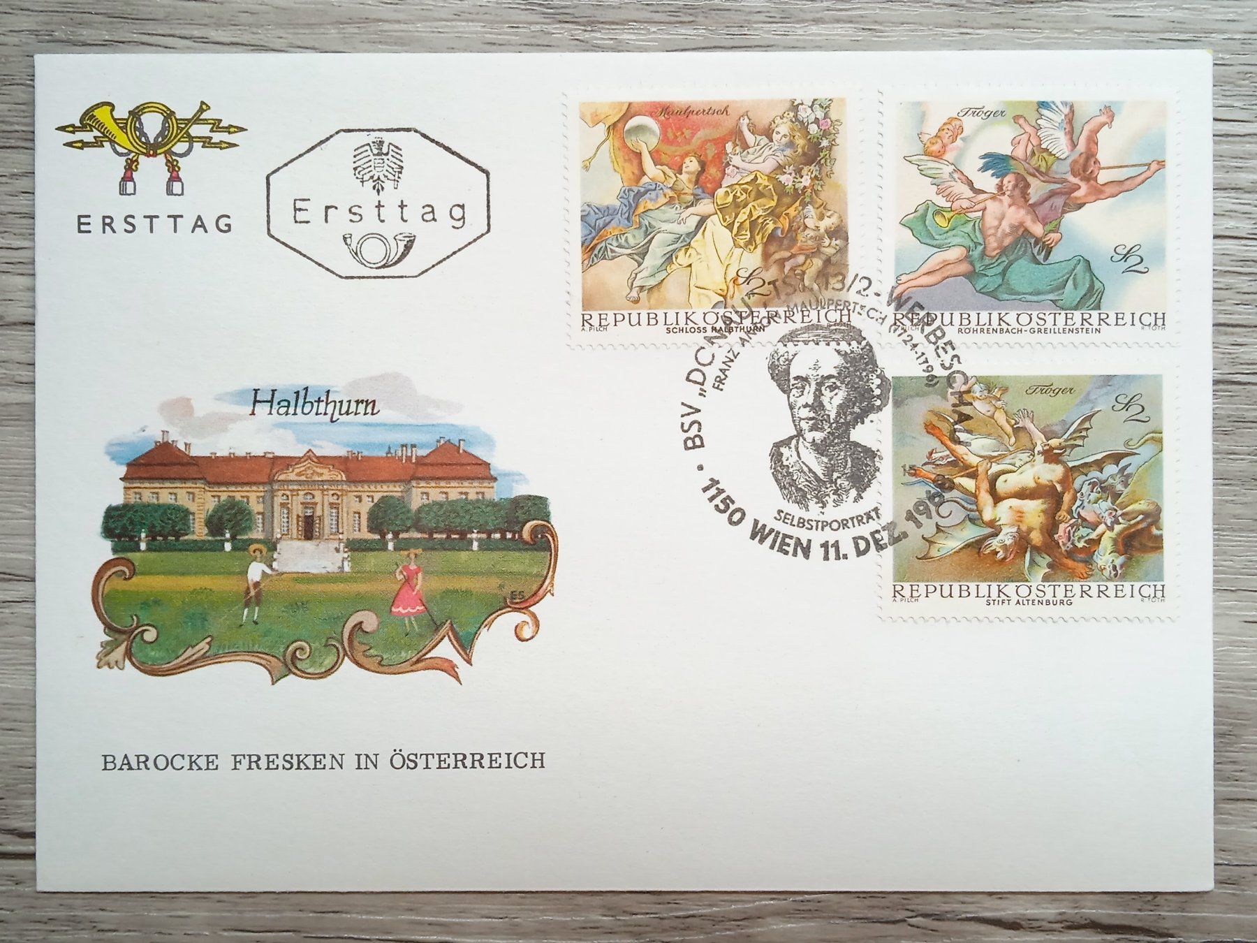 Tutti i francobolli: TR51 Enveloppe + Timbre Autriche 1968 – Usato da Cousset venduto da Patrick_Collections