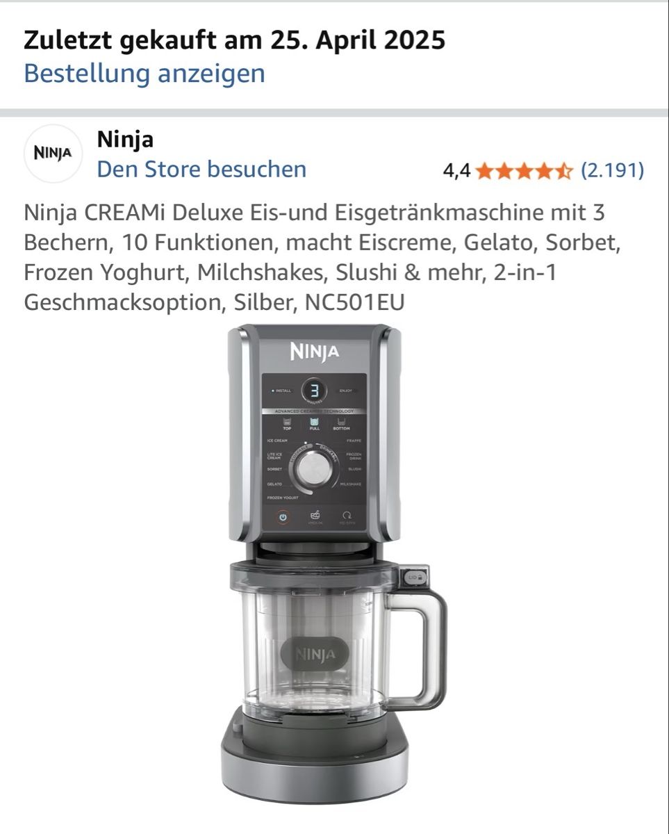 Küchengeräte: Ninja Creami deluxe – Gebraucht aus Olten von Lulu_Amani