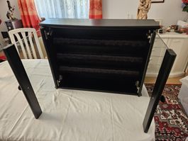 Schmuck/Uhrenkasten mit Samt-Einsätzen, Top Zustand