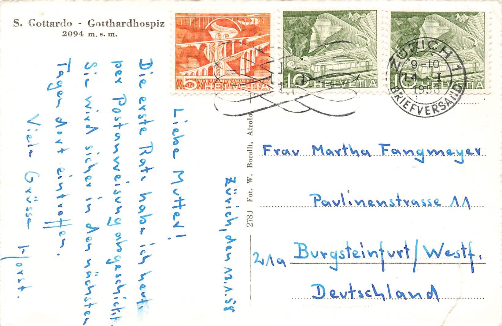 Cartoline postali: Gottardo Hospiz – Usato da Biasca venduto da Blenio71 1