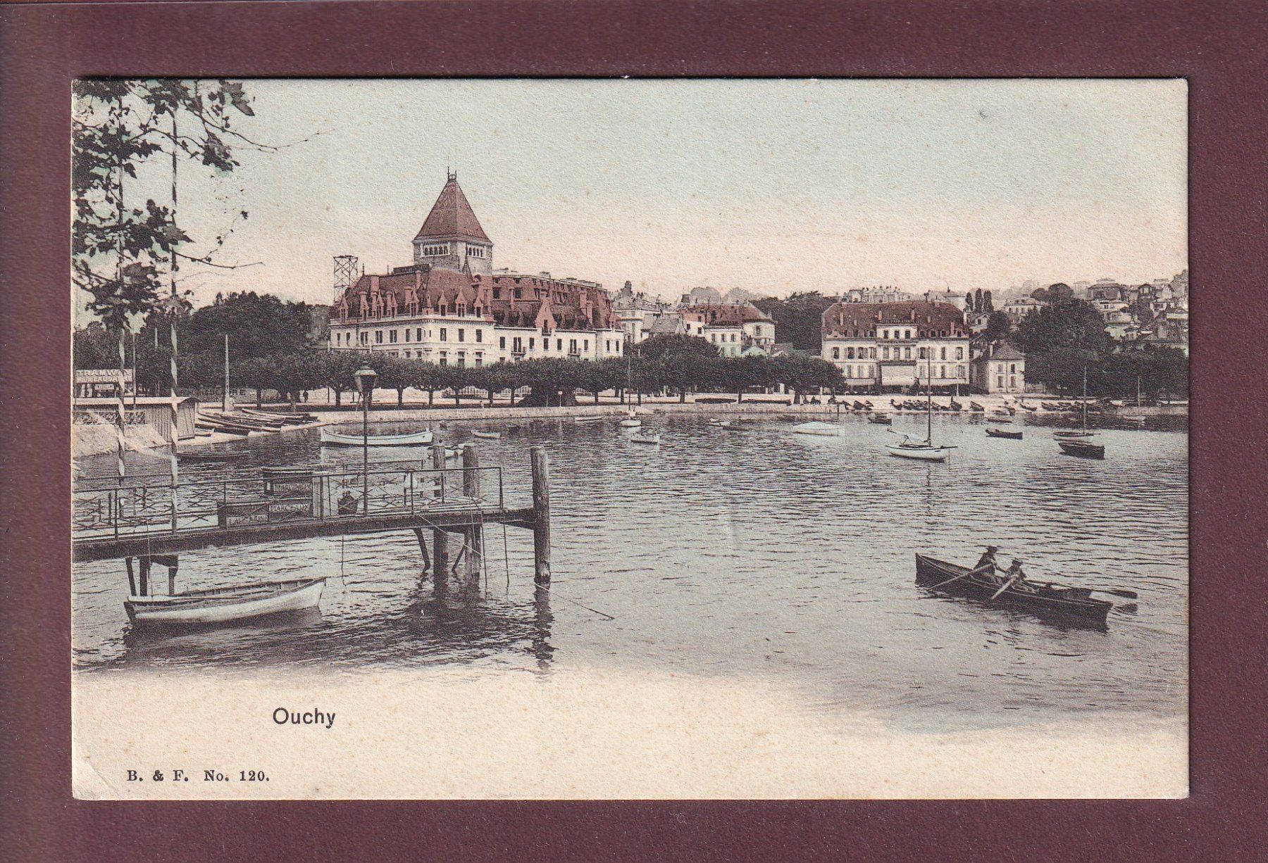 Ansichtskarten: LAUSANNE - Ouchy - Le Château - 1908 – Gebraucht aus Pully von nicecards