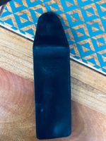 Etui Rasierer Leder Schwarz mit Verschluss guter Zustand