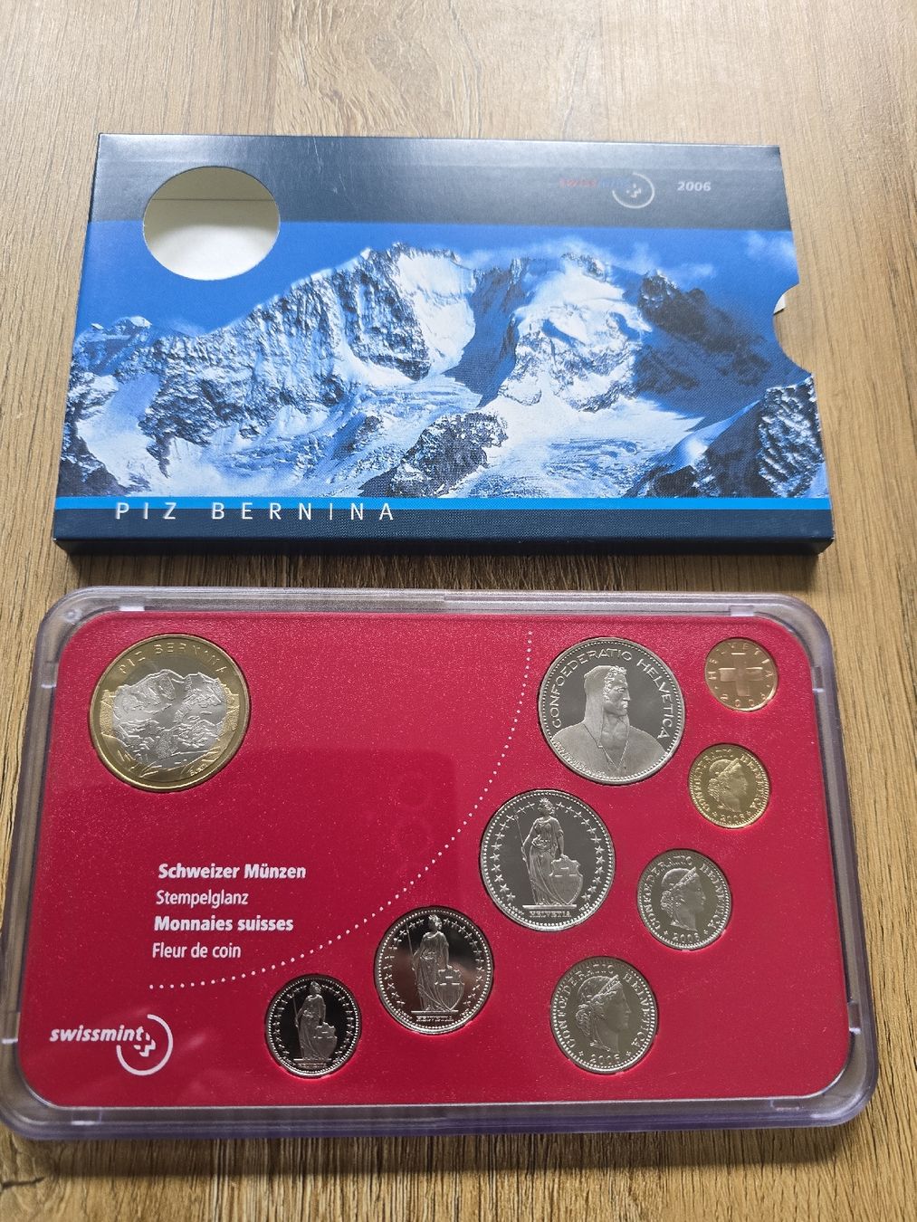 Tutti le monete: Schweizer Münzsatz 2006, Piz Bernina, stgl – Nuovo (secondo la descrizione) da Turtmann venduto da SASGRU