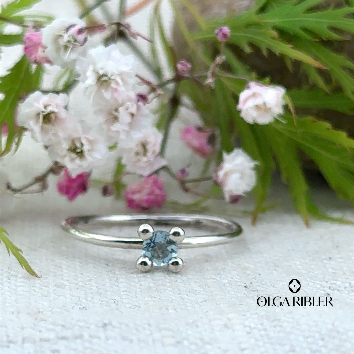 Olga Ribler Anelli: Unikate Silber Ring 925 mit Blautopas  Grösse 58 – Nuovo (secondo la descrizione) da Luzern venduto da Schmuckoutlet 4