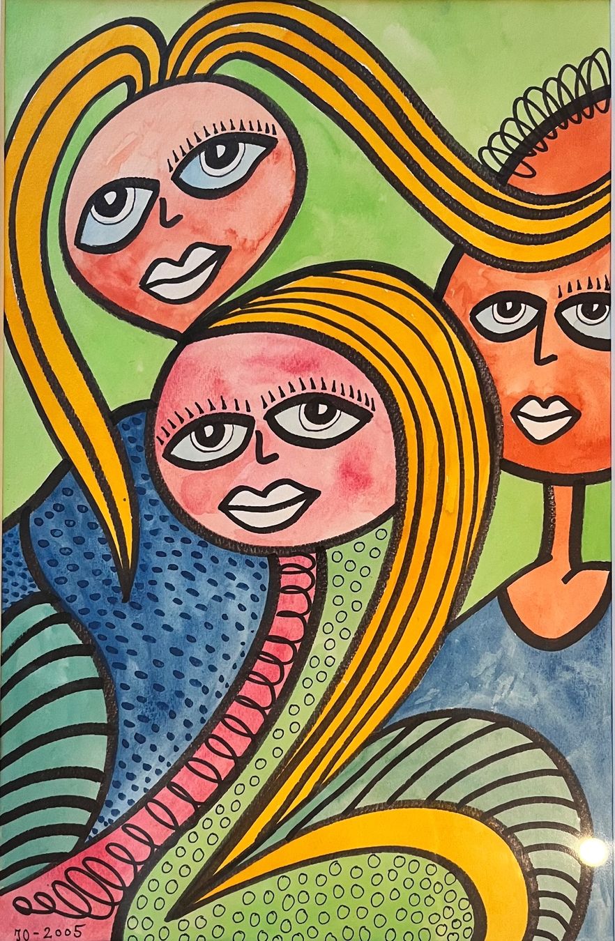 Gemälde: 4 Aquarelle gerahmt im Passepartout – Gebraucht aus Aarau von PPhof96 4