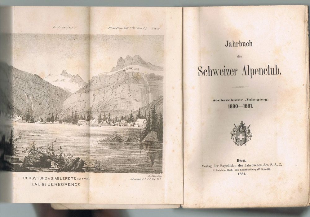 Schweizer Alpenclub Jahrbuch 1880-1881 | Kaufen Auf Ricardo