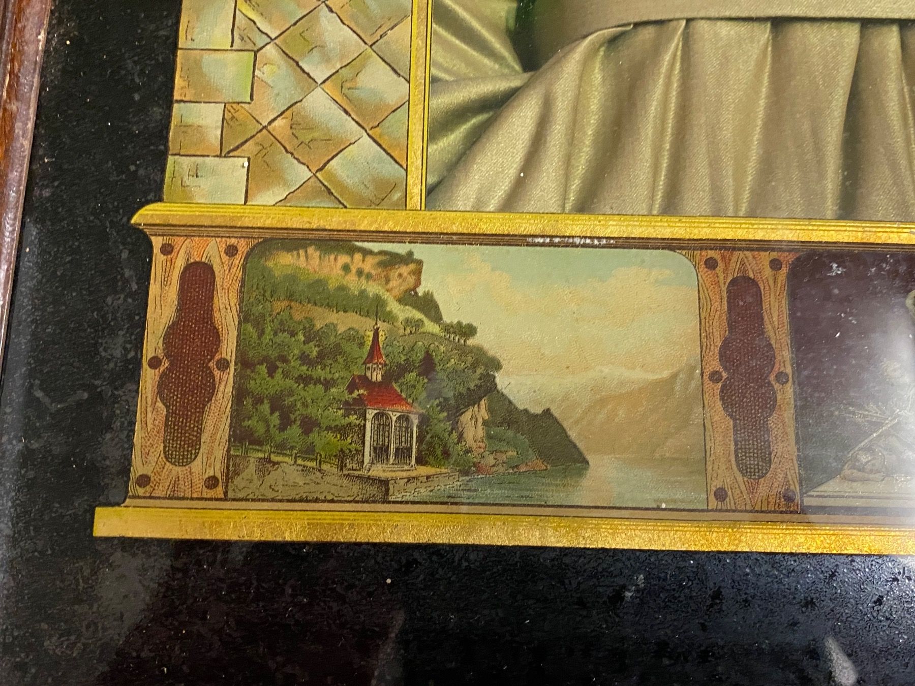 Poster & Bilder: Schweiz Rütlischwur Museumsstück mit Spieldose – Gebraucht aus Mosnang von Goldwasser 2